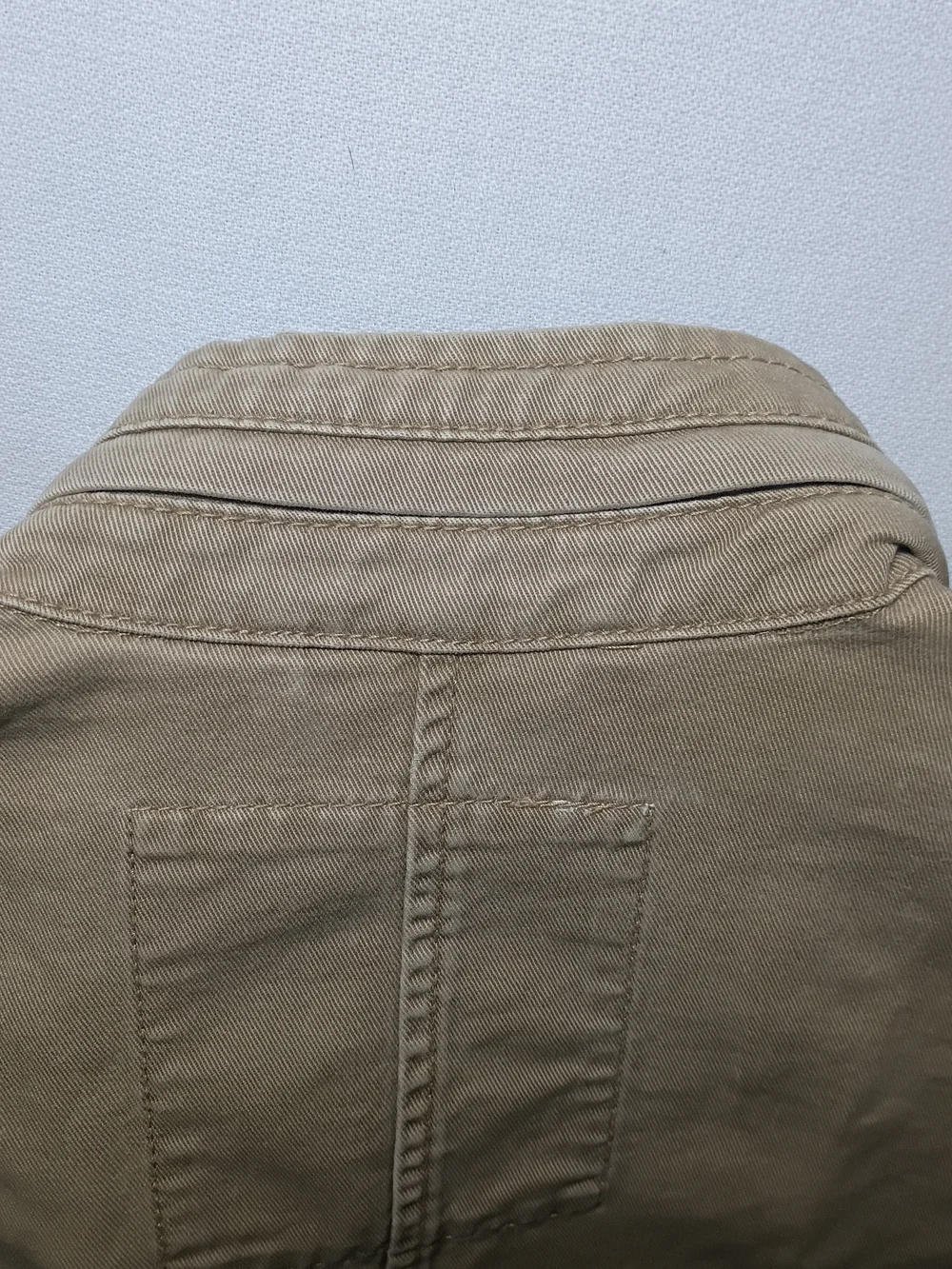 Y2K Tommy Hilfiger Womens Military Jacket Medium Khaki Cotton Twill Field Safari